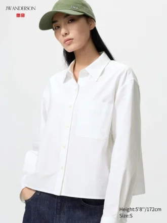 Camicie corte da donna in stile Oxford