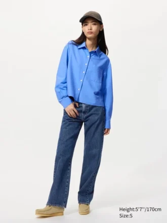 Camicie corte da donna Oxford Boxy