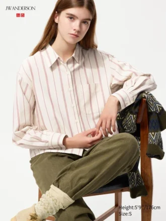 Camicie corte da donna Oxford Boxy | A righe
