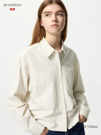 Camicie corte da donna Oxford Boxy | A righe