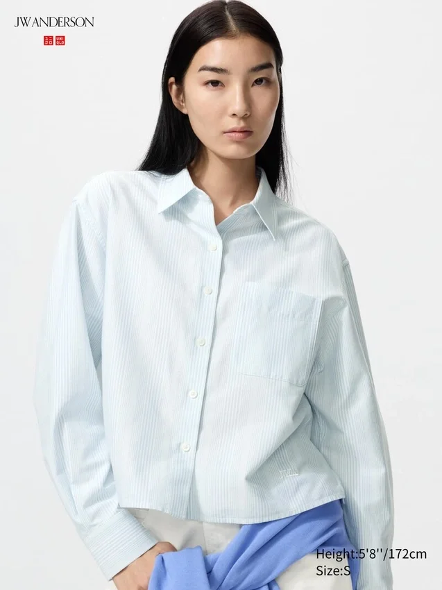 Camicie corte da donna Oxford Boxy | A righe Camicie corte da donna Oxford Boxy | A righe