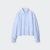 Camicie corte da donna Oxford Boxy | A righe Camicie corte da donna Oxford Boxy | A righe
