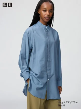 Camicie da donna con collo alto | Maglie a manica lunga