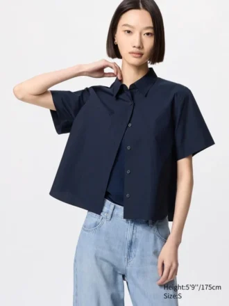 Camicie da donna in cotone a pantaloncini