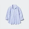 Camicie da donna in Premium Linen con collo a barchetta | A righe Camicie da donna in Premium Linen con collo a barchetta | A righe