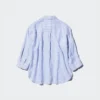 Camicie da donna in Premium Linen con collo a barchetta | A righe Camicie da donna in Premium Linen con collo a barchetta | A righe