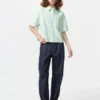 Camicie da donna Oxford Boxy a maniche corte | A righe Camicie da donna Oxford Boxy a maniche corte | A righe