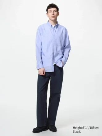 Camicie da uomo in tessuto broadcloth | Button down | Tessuto hairline