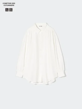 Camicie oversize da donna in misto lino