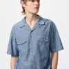 Camicie oversize da uomo in chambray