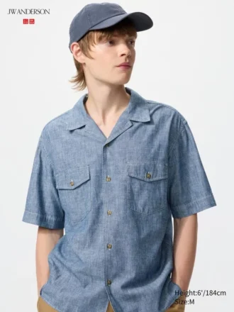 Camicie oversize da uomo in chambray