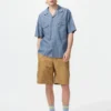 Camicie oversize da uomo in chambray