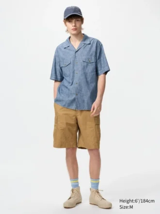Camicie oversize da uomo in chambray