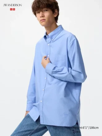 Camicie oversize unisex in stile Oxford