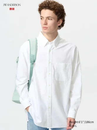 Camicie oversize unisex in stile Oxford