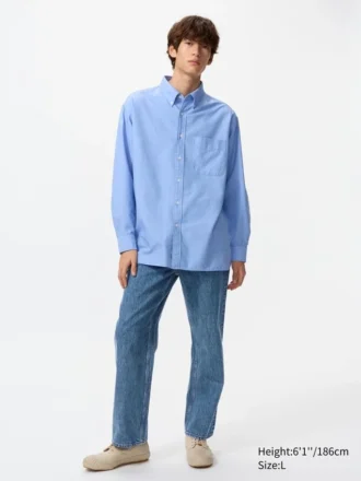 Camicie oversize unisex in stile Oxford