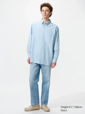 Camicie oversize unisex in stile Oxford | A righe