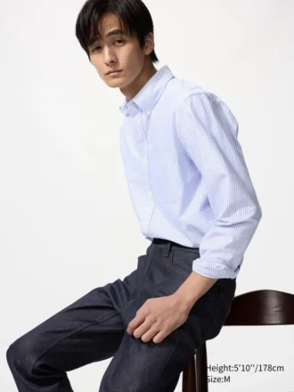 Camicie slim da uomo in stile Oxford | A righe