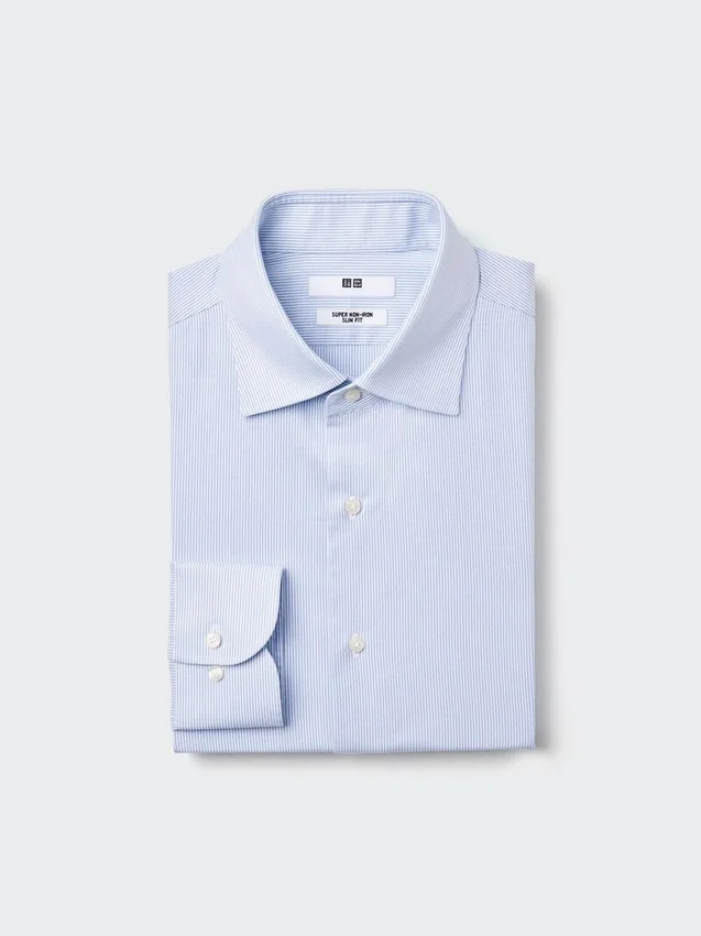 Camicie slim da uomo Super Non-Iron | Colletto all’italiana | A righe Camicie slim da uomo Super Non-Iron | Colletto all’italiana | A righe