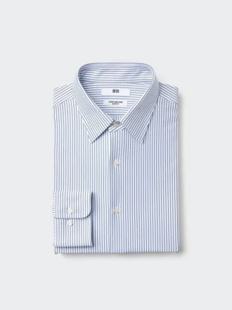 Camicie slim in jersey super non stirabile da uomo | A righe