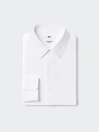 Camicie slim in jersey super non stirabile da uomo | Colletto regolare