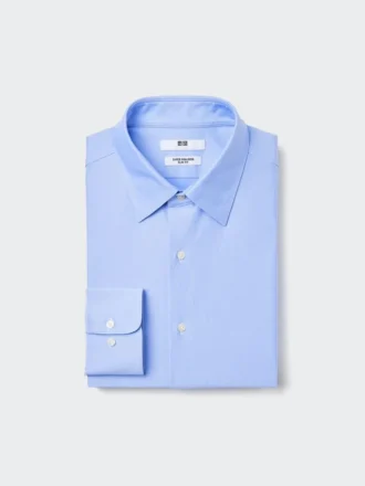 Camicie slim in jersey super non stirabile da uomo | Colletto regolare