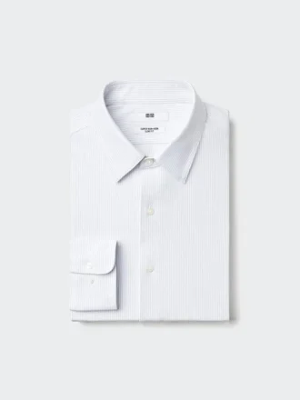 Camicie slim in jersey super non stirabile da uomo | Colletto regolare | A righe