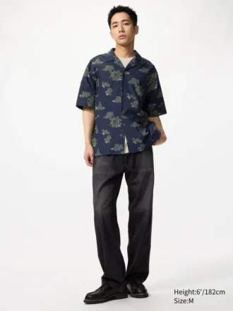 Camicie unisex con collo aperto | Maniche corte | Stampata