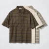 Camicie unisex dal taglio ampio | Maniche corte | A quadri Camicie unisex dal taglio ampio | Maniche corte | A quadri