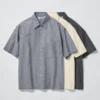 Camicie unisex dal taglio squadrato | Maniche corte Camicie unisex dal taglio squadrato | Maniche corte