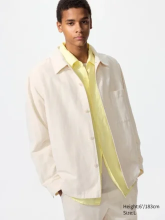 Camicie unisex in cotone e lino