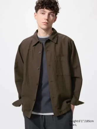 Camicie unisex in cotone e lino