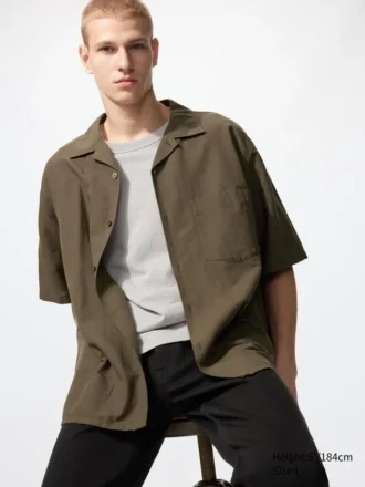 Camicie unisex in cotone e lino | Maniche corte in pantaloncini