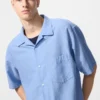 Camicie unisex in cotone e lino | Maniche corte in pantaloncini Camicie unisex in cotone e lino | Maniche corte in pantaloncini