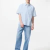 Camicie unisex in seersucker | Maniche corte | A righe Camicie unisex in seersucker | Maniche corte | A righe