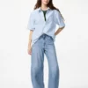 Camicie unisex in seersucker | Maniche corte | A righe Camicie unisex in seersucker | Maniche corte | A righe