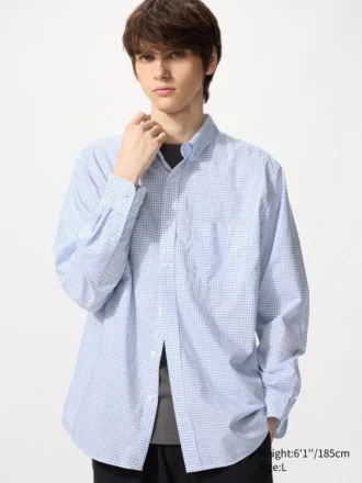 Camicie unisex in tessuto broadcloth | Button down | A quadri
