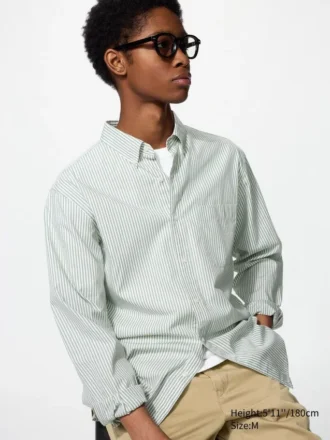 Camicie unisex in tessuto broadcloth | Button down | A righe