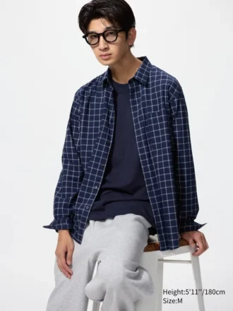Camicie unisex in tessuto broadcloth | Colletto regolare | A quadri
