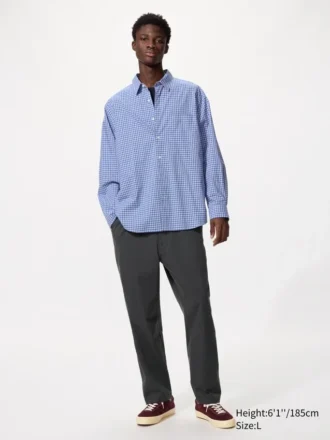 Camicie unisex in tessuto broadcloth | Colletto regolare | A quadri