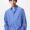 Camicie unisex in tessuto broadcloth | Colletto regolare | A righe Camicie unisex in tessuto broadcloth | Colletto regolare | A righe