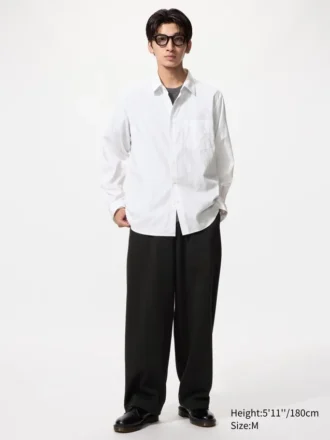 Camicie unisex in tessuto broadcloth | Colletto regolare | A righe