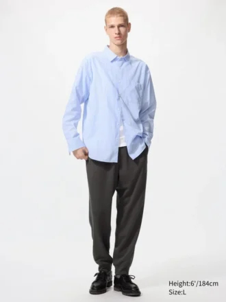 Camicie unisex in tessuto broadcloth | Colletto regolare | A righe