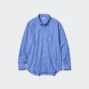 Camicie unisex in tessuto broadcloth | Colletto regolare | A righe Camicie unisex in tessuto broadcloth | Colletto regolare | A righe