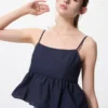 Canotte da donna in cotone Dobby Canotte da donna in cotone Dobby