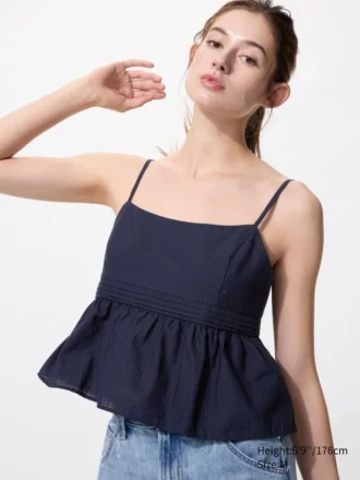 Canotte da donna in cotone Dobby