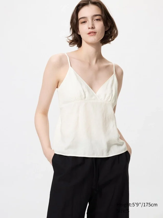 Canotte da donna in misto lino Canotte da donna in misto lino