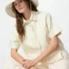 Cappelli da donna a tesa larga in cotone e lino con protezione UV Cappelli da donna a tesa larga in cotone e lino con protezione UV