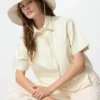 Cappelli da donna a tesa larga in cotone e lino con protezione UV Cappelli da donna a tesa larga in cotone e lino con protezione UV