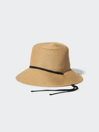 Cappelli da donna con protezione UV regolabile in treccia di carta